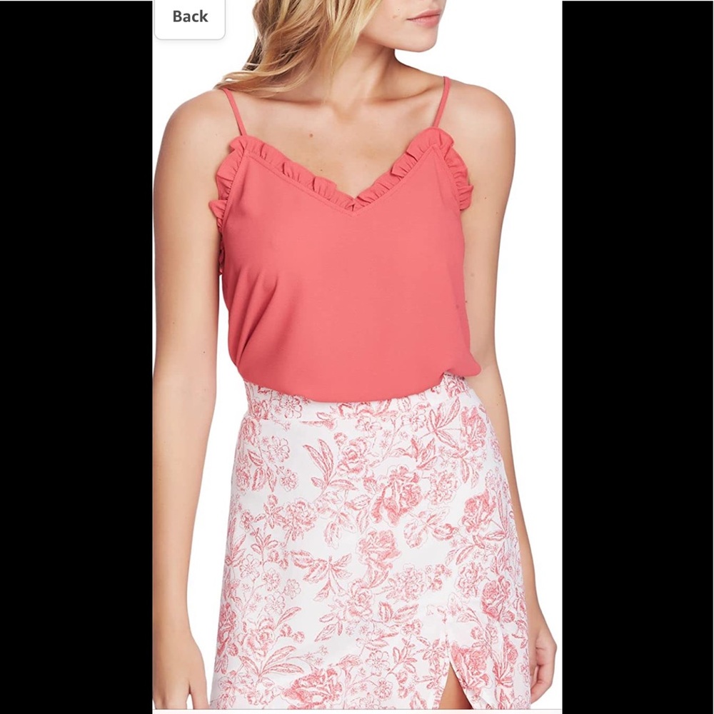 1state ruffle‎ edge v neck cami. NWOT